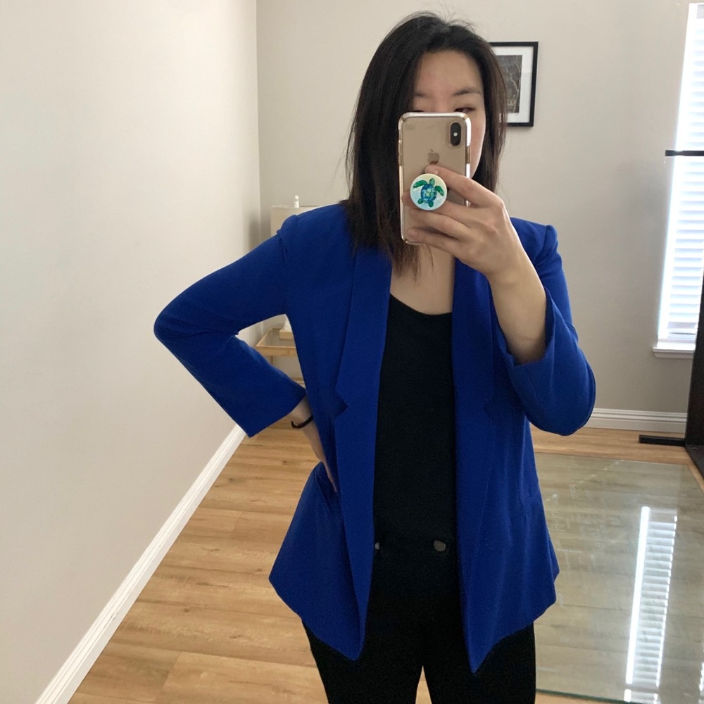 Eliza J blue blazer